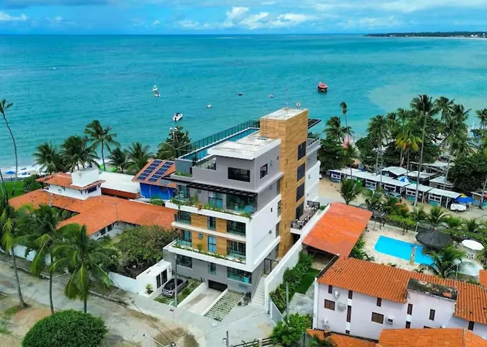 Flat Pe Na Areia Na Praia De Porto De Galinhas Com Piscina Privativa
